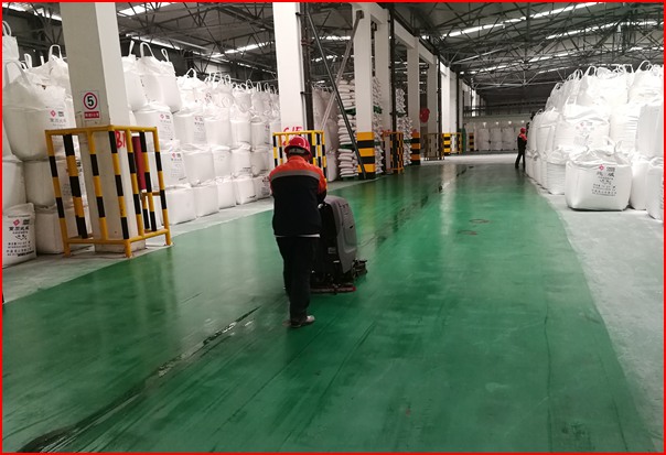 呼和浩特的工廠用駕駛型的洗掃機效果